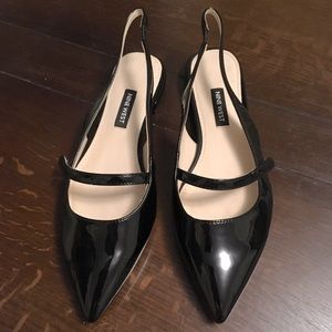 Nine West Patent Leather Slingbacks - Size 6.5 NWOT